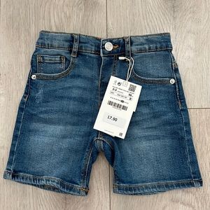 Zara Boys NWT Regular Short Denim